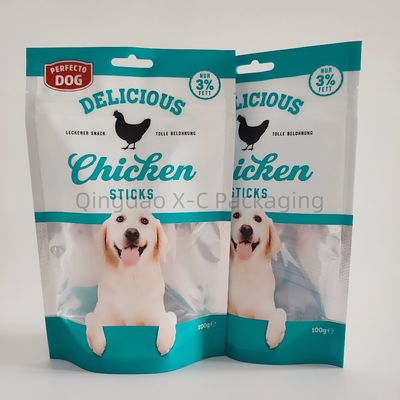 Специально сделанные Zip Lock Pet Food Packaging Bags Диамант с тепловым уплотнением